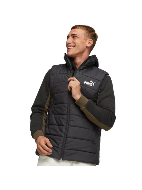 Puma ESS Padded Vest vyriška liemenė juoda 848939 01 Puma ESS Padded Vest vyriška liemenė juoda 848939 01
