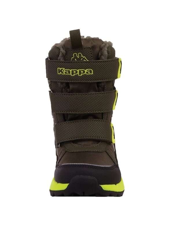 Kappa Vipos Tex vaikiški batai žalios ir juodos spalvos 260902K 3133 4 Kappa Vipos Tex vaikiški batai žalios ir juodos spalvos 260902K 3133 4