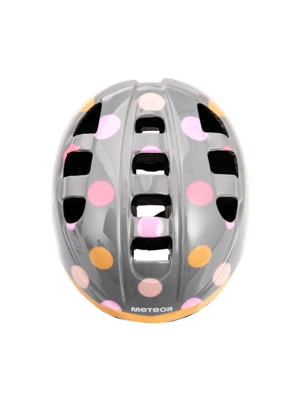 Kask Meteor MA-2 Dots dviratininko šalmas vaikams M 52-56 cm pilkas 3 Kask Meteor MA-2 Dots dviratininko šalmas vaikams M 52-56 cm pilkas 3