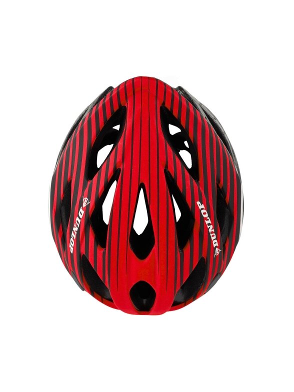 Dunlop dviračio šalmas, dydis M 55-58 cm, raudonas 4