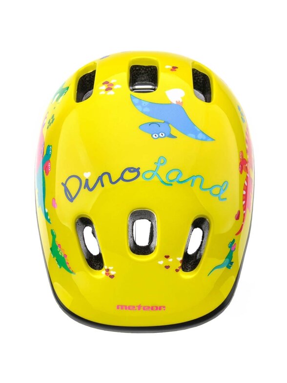 Meteor KS06 Dino dviračio šalmo dydis XS 44-48 cm geltonas 24838 3 Meteor KS06 Dino dviračio šalmo dydis XS 44-48 cm geltonas 24838 3