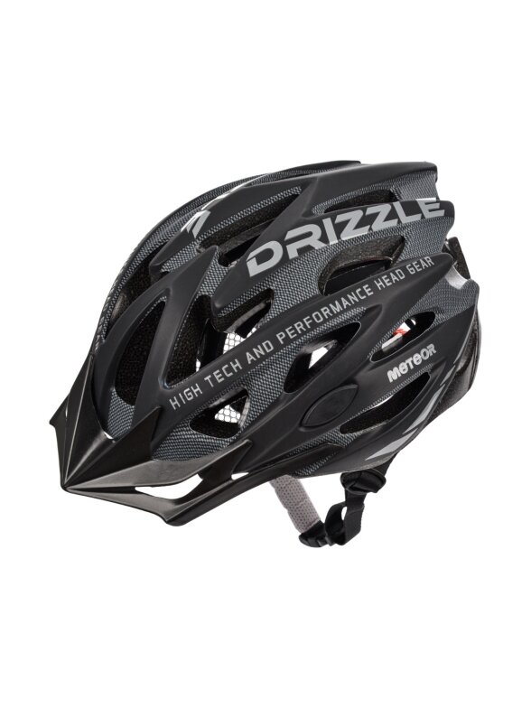 Meteor MV29 Drizzle dviratininko šalmas M 55-58 cm juodai tamsiai pilkas 24711