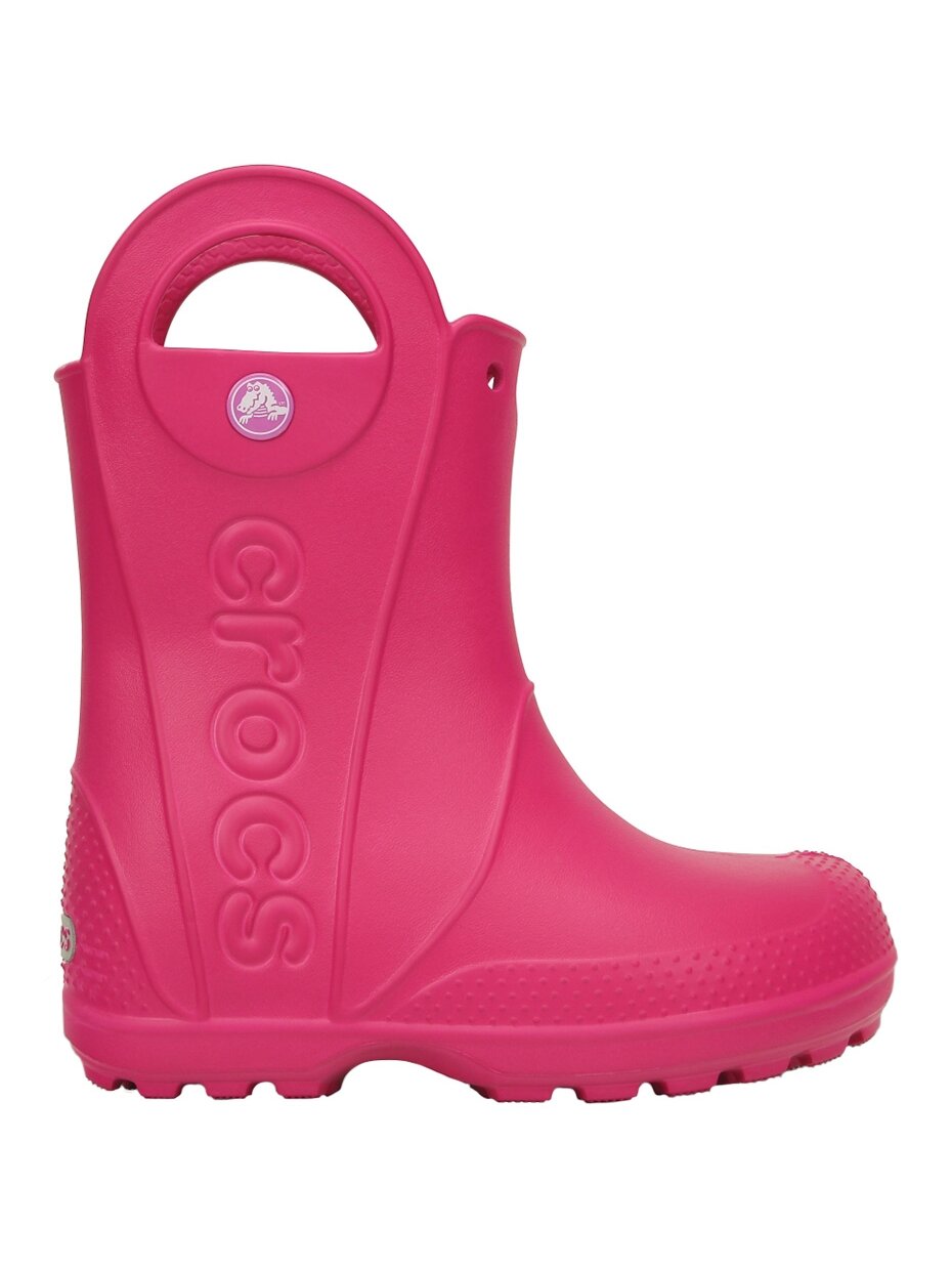 Vaikiški Wellington batai Crocs rožiniai 12803 6X0