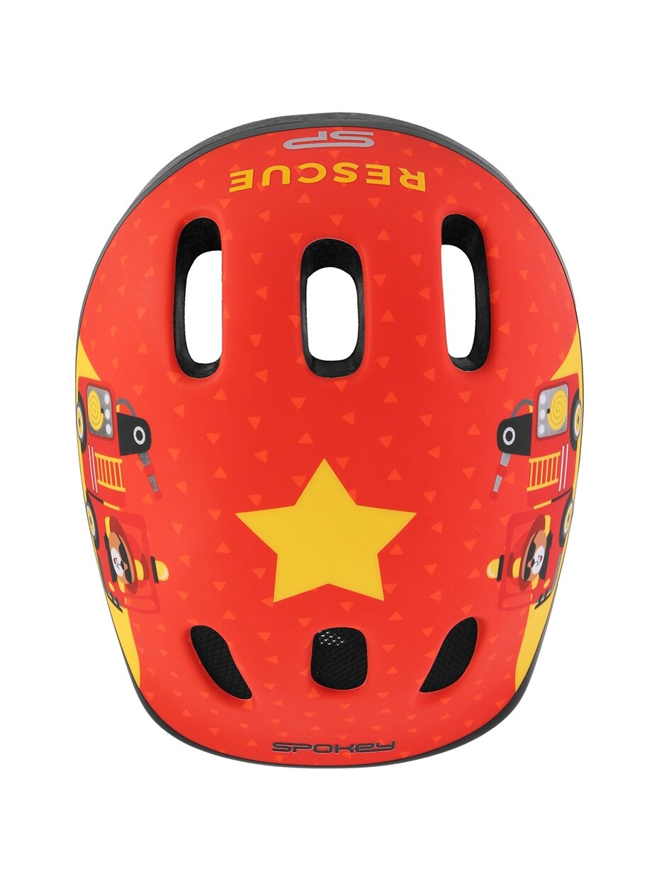 Spokey Fun vaikiškas dviračio šalmas, raudonas M 941014 2