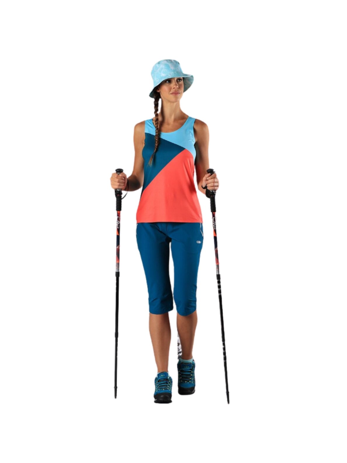 CMP Bern Trekking Poles žygio lazdos, juodos-oranžinės 3B36297 C905 3 CMP Bern Trekking Poles žygio lazdos, juodos-oranžinės 3B36297 C905 3