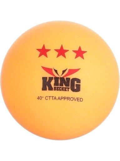 „King Becket“ stalo teniso kamuoliukų rinkinys, SK-41317 oranžinis 3vnt.