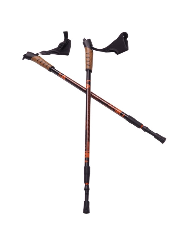 Nordic Walking Scout Bjorn lazdos, oranžinės, 3 dalių 1