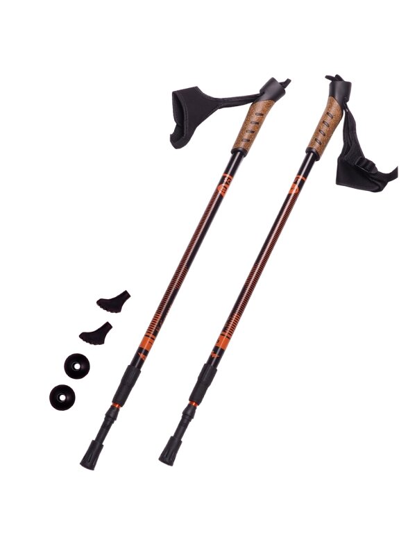 Nordic Walking Scout Bjorn lazdos, oranžinės, 3 dalių