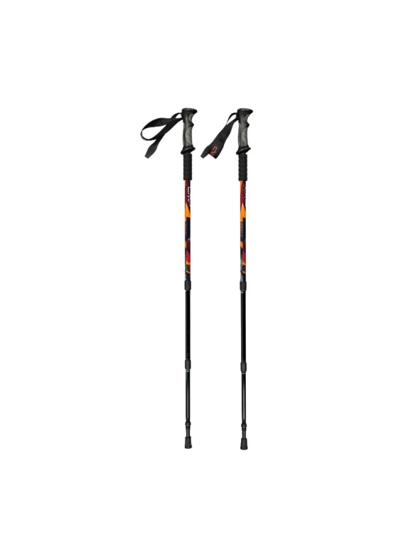 Žygio lazdos CMP Bern Trekking Poles juodos-oranžinės 3B36297 C905
