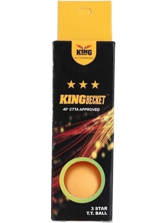 „King Becket“ stalo teniso kamuoliukų rinkinys, SK-41317 oranžinis 3vnt. 4