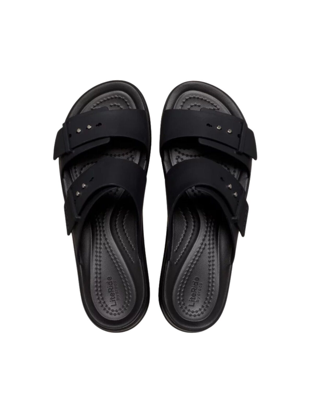Crocs Brooklyn Low šlepetės moterims juodos 3