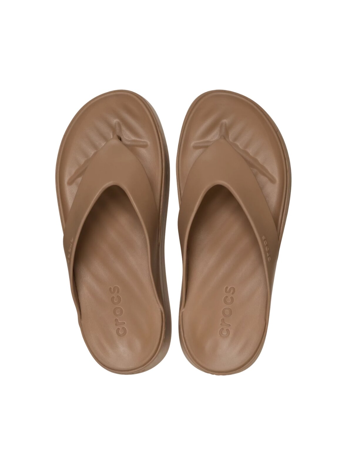 Crocs Getaway Platform Flip šlepetės moterims rudos 4