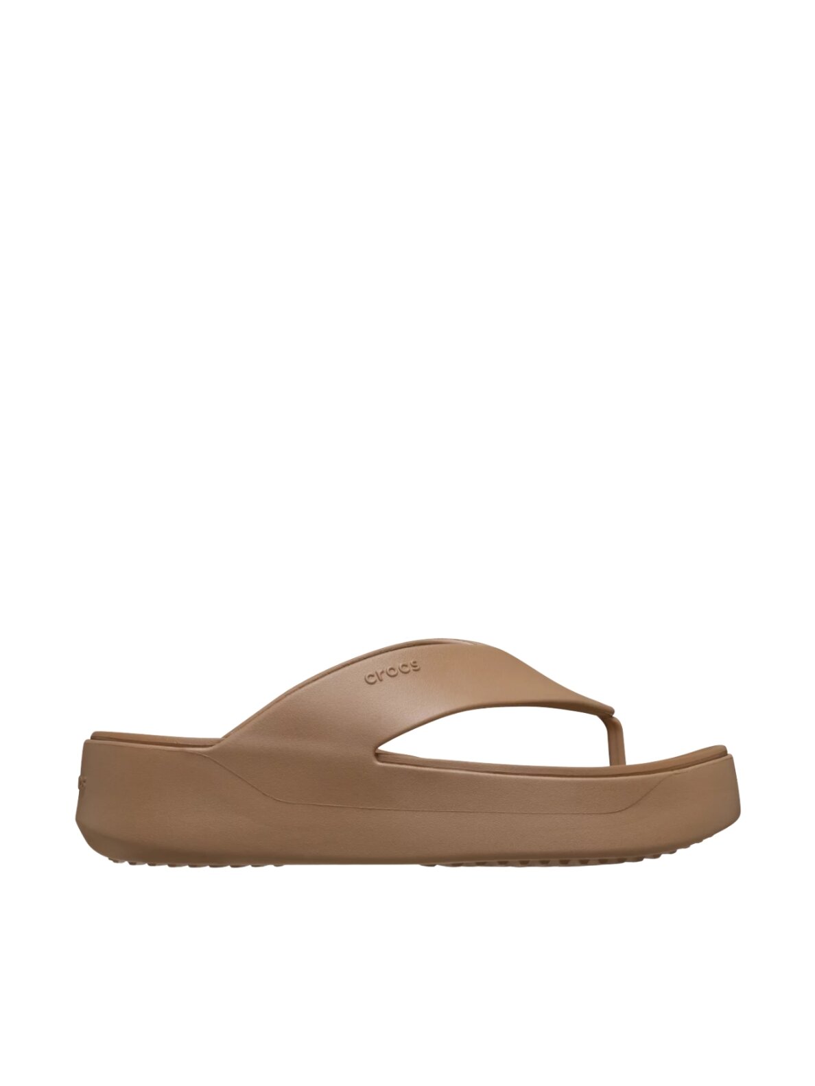 Crocs Getaway Platform Flip šlepetės moterims rudos