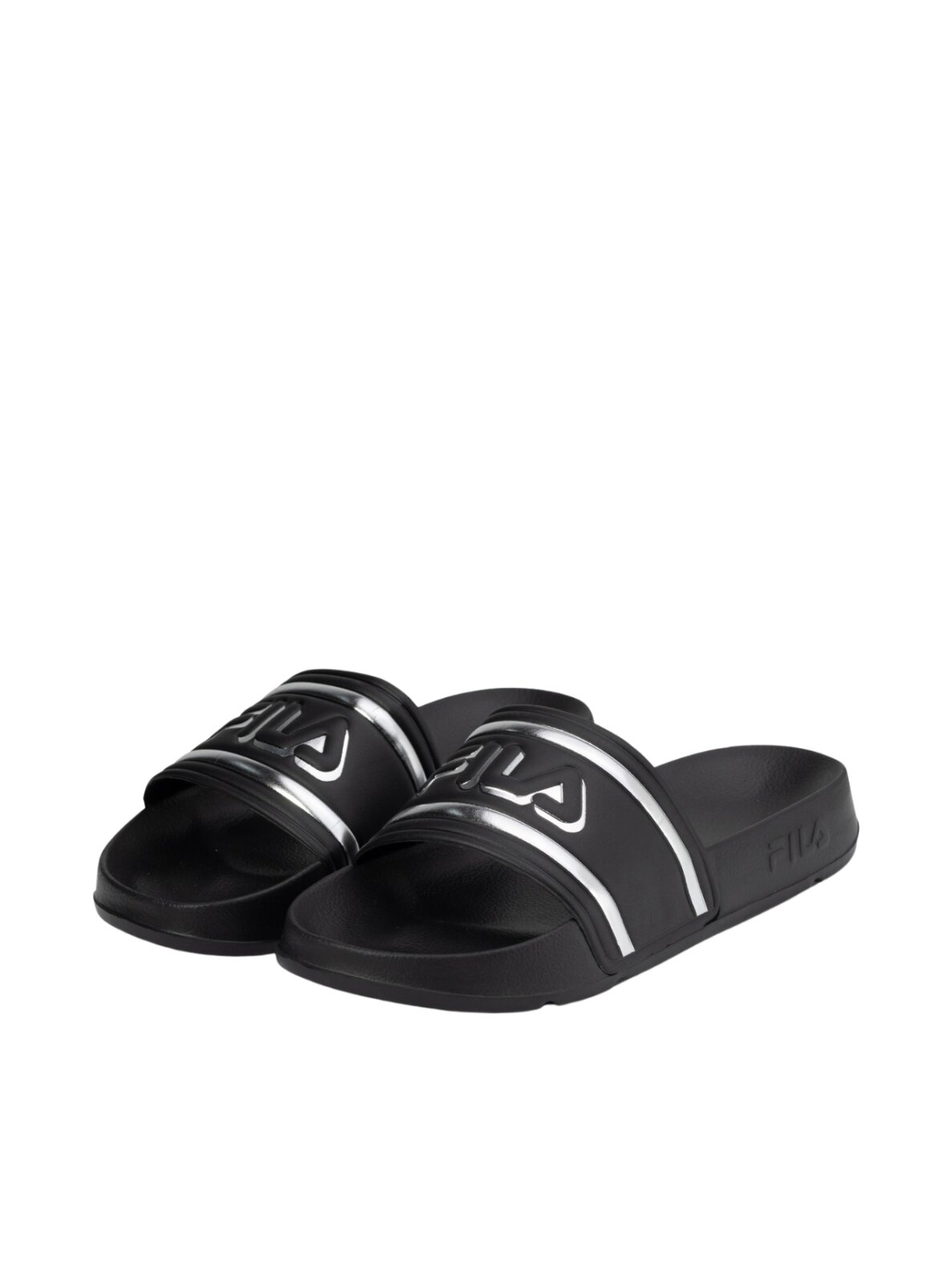 Fila Morro Bay Logo moteriškos šlepetės juodos ir pilkos spalvos FFW0102 83162 1 Fila Morro Bay Logo moteriškos šlepetės juodos ir pilkos spalvos FFW0102 83162 1