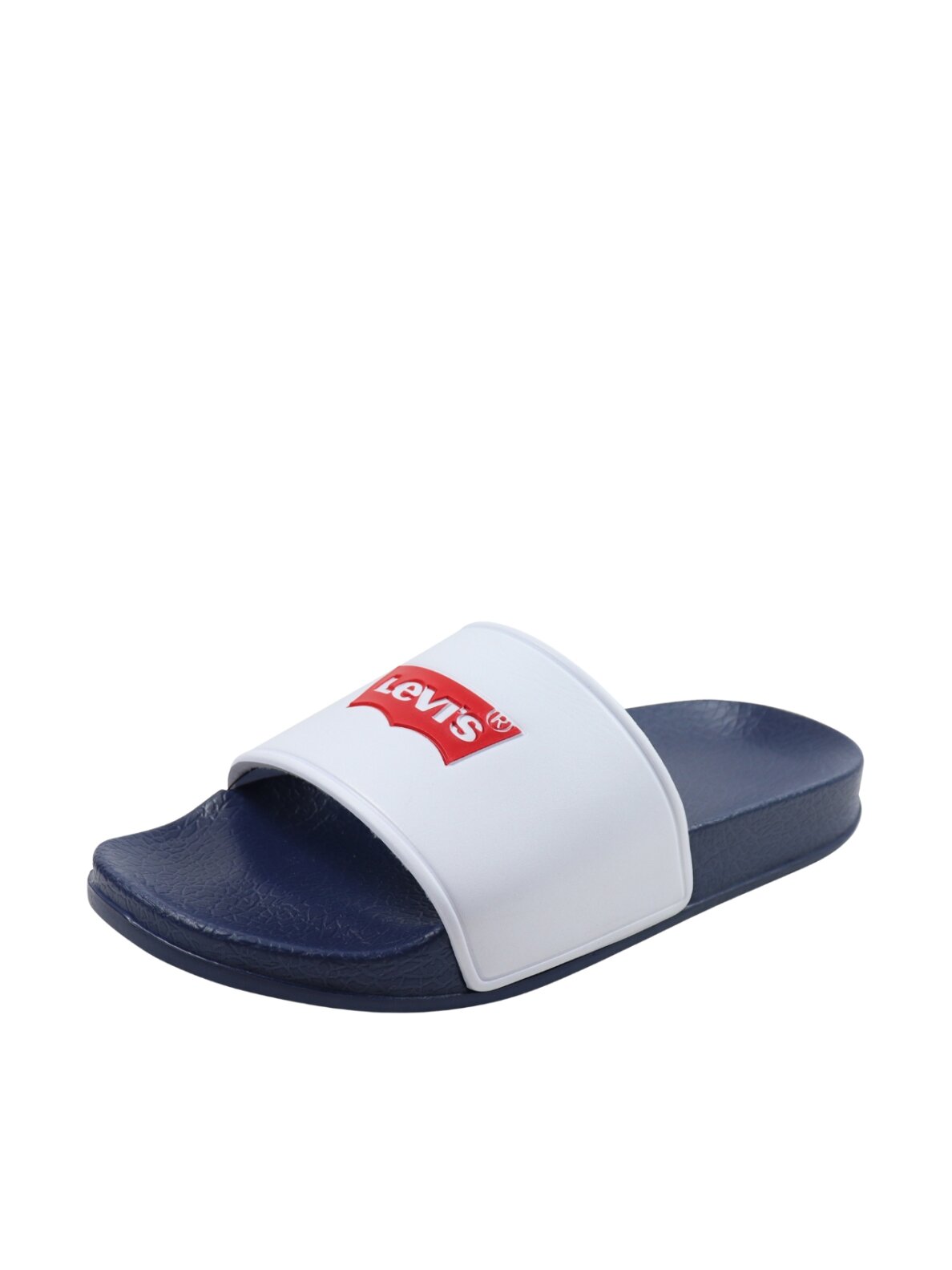 Levi's Pool moteriškos šlepetės, baltos ir tamsiai mėlynos VPOL0187S-0122 1
