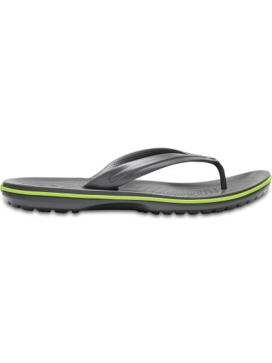 Crocs Crocband Flip šlepetės grafito žalia 11033 0A1