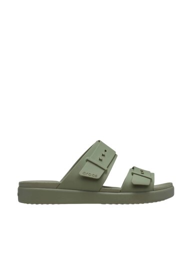 Crocs Brooklyn Buckle Low šlepetės moterims žalios 211215 3BX
