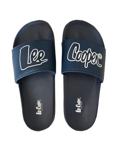 Lee Cooper moteriškos šlepetės, tamsiai mėlynos ir baltos LCW-24-42-2480LA