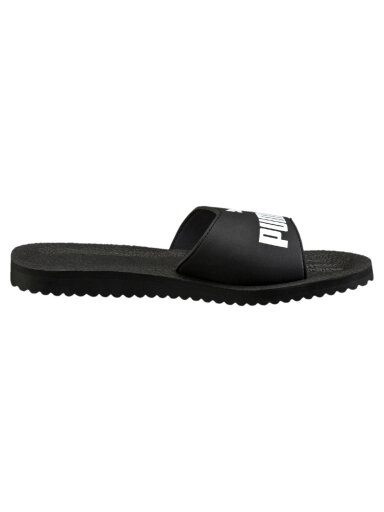 Puma Purecat juodos ir baltos šlepetės 360262 01