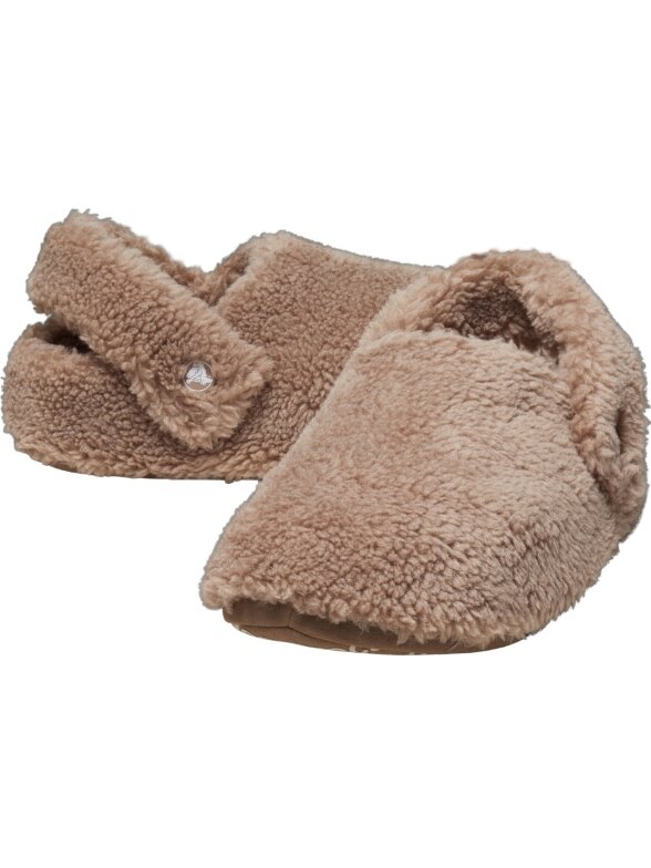 Crocs Classic Cozzy smėlio spalvos šlepetės 209386 195 Crocs Classic Cozzy smėlio spalvos šlepetės 209386 195