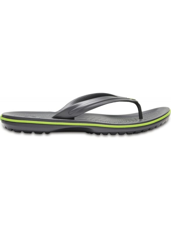 Crocs Crocband Flip šlepetės grafito žalia 11033 0A1 1