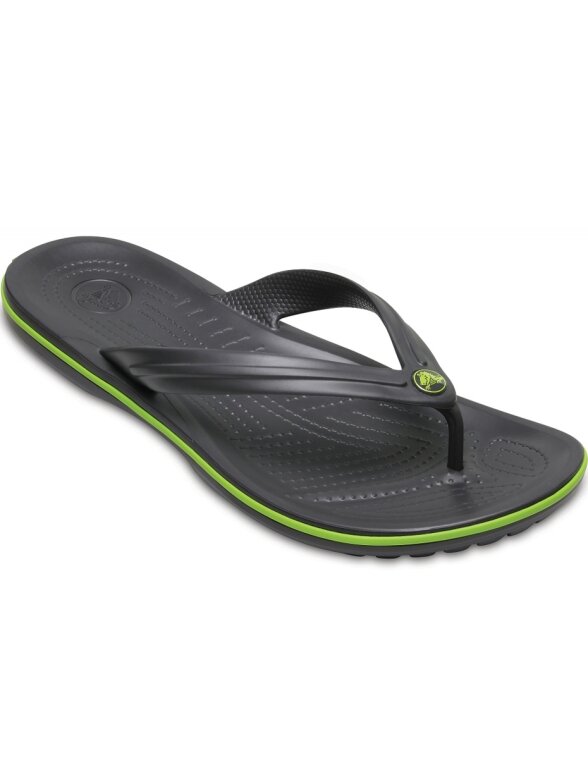 Crocs Crocband Flip šlepetės grafito žalia 11033 0A1 2
