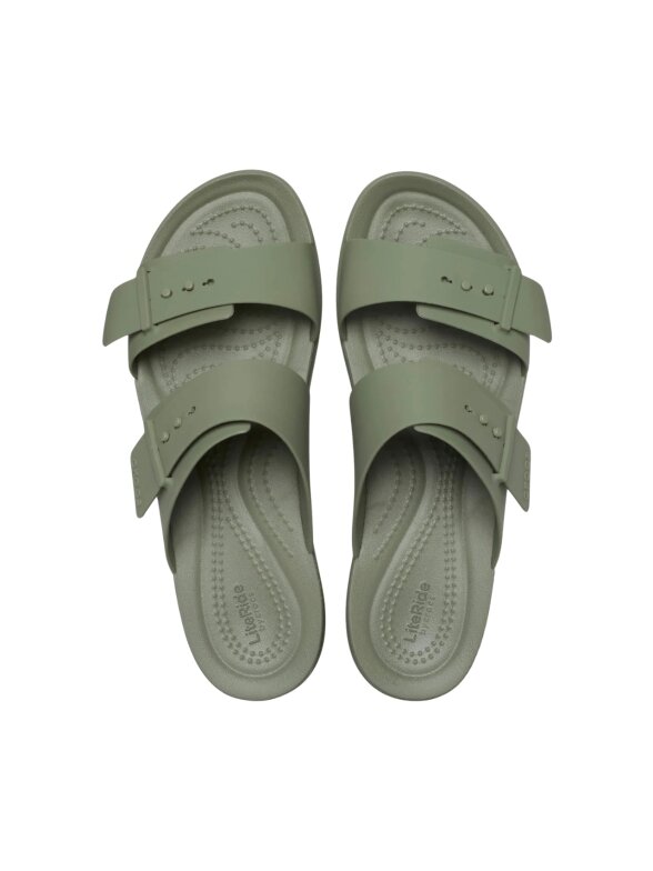 Crocs Brooklyn Buckle Low šlepetės moterims žalios 211215 3BX 3 Crocs Brooklyn Buckle Low šlepetės moterims žalios 211215 3BX 3