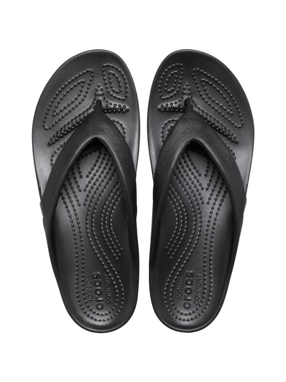 Crocs Kadee II Flip W moteriškos šlepetės juodos 202492 001 1