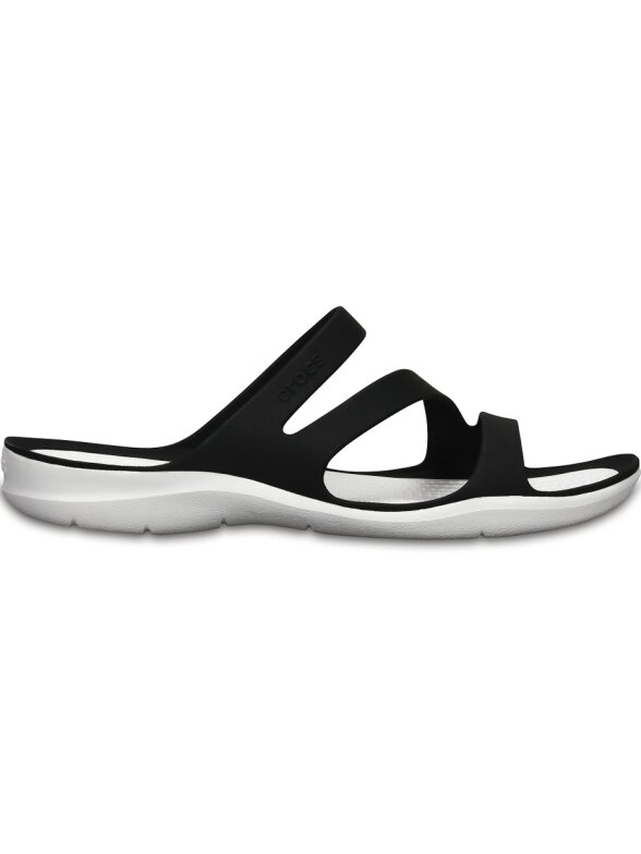Crocs Swiftwater Sandal W moteriškos šlepetės juodos ir baltos 203998 066 2 Crocs Swiftwater Sandal W moteriškos šlepetės juodos ir baltos 203998 066 2