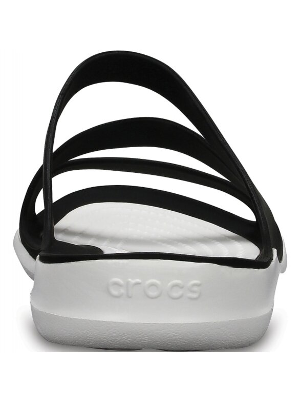 Crocs Swiftwater Sandal W moteriškos šlepetės juodos ir baltos 203998 066 5