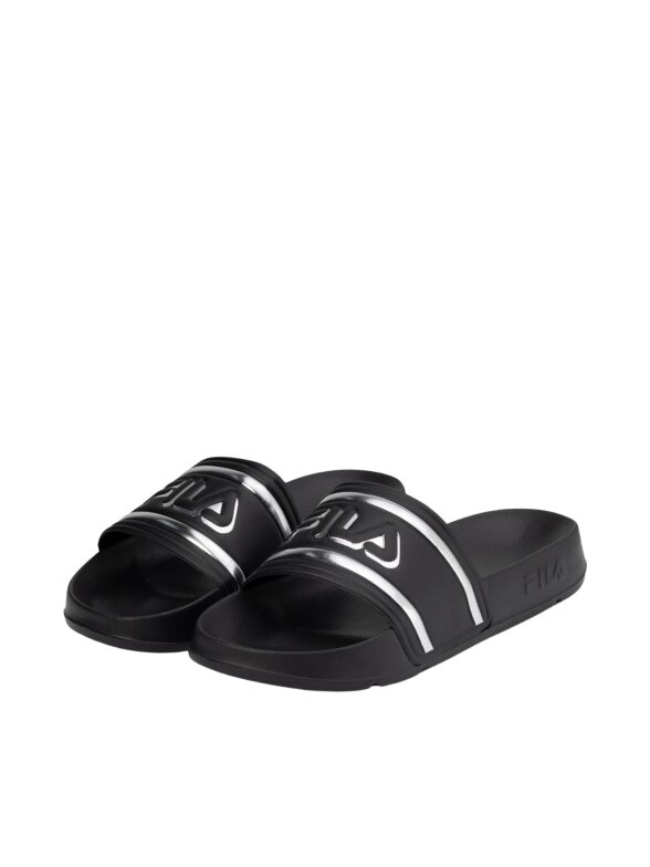 Fila Morro Bay Logo moteriškos šlepetės juodos ir pilkos spalvos FFW0102 83162 1 Fila Morro Bay Logo moteriškos šlepetės juodos ir pilkos spalvos FFW0102 83162 1