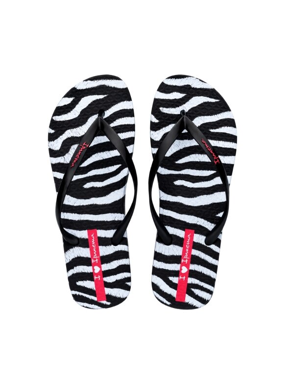 Ipanema moterų šlepetės Animal Print juodos-pilkos 83846-BP655 2