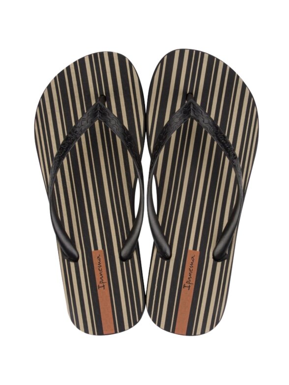 Ipanema Classica Hap moteriškos šlepetės juodos ir smėlio spalvos 83539-AR971 1 Ipanema Classica Hap moteriškos šlepetės juodos ir smėlio spalvos 83539-AR971 1