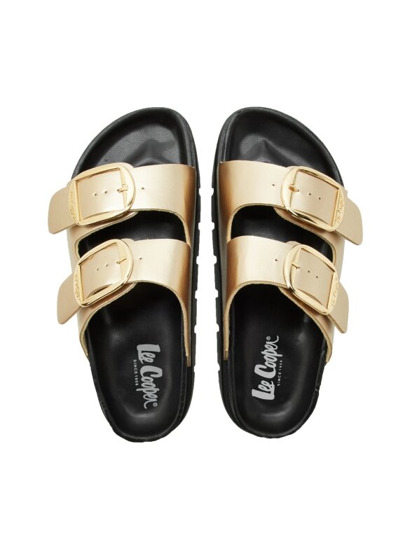 Lee Cooper auksinės moteriškos šlepetės LCW-26-35-4462LA 3 Lee Cooper auksinės moteriškos šlepetės LCW-26-35-4462LA 3