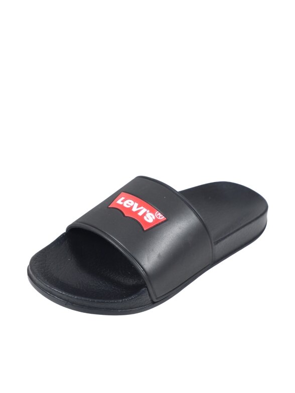 Levi's Pool moteriškos juodos šlepetės VPOL0187S-0003 1