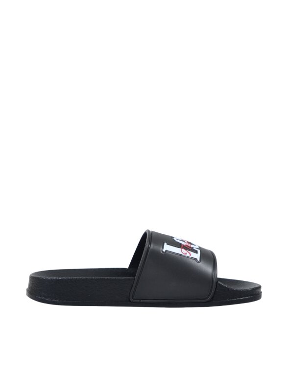 Levi's Pool S moteriškos šlepetės juodos VPOL0251S-0003