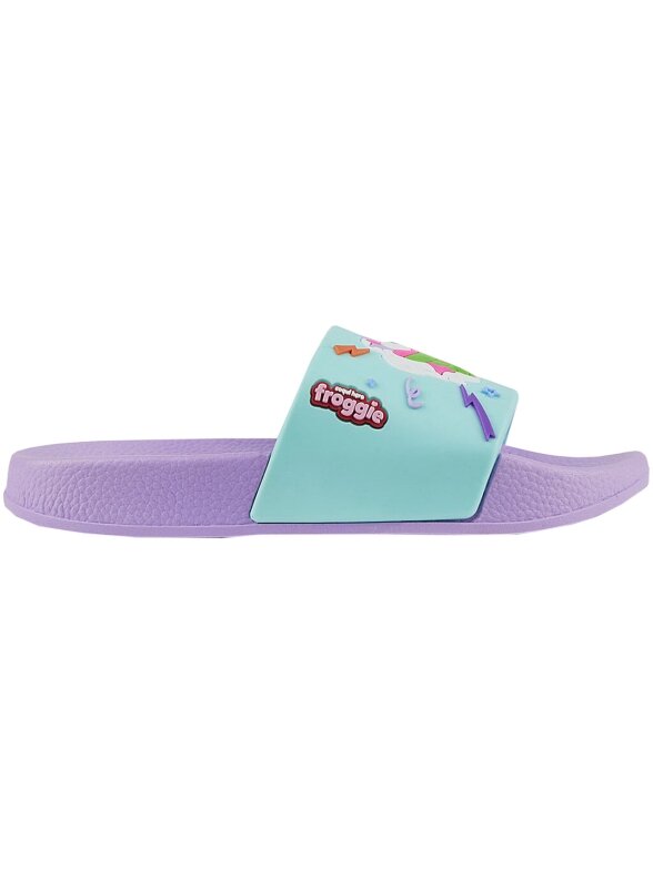Coqui Ruki vaikiškos šlepetės violetinės ir mėtų spalvos 6383-635-0244 Coqui Ruki vaikiškos šlepetės violetinės ir mėtų spalvos 6383-635-0244