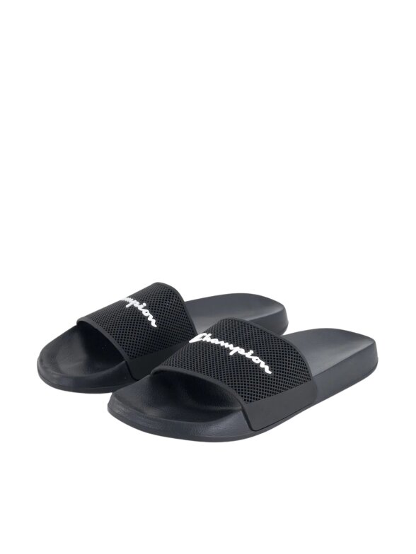 Champion DTN21 Slide vyriškos šlepetės, juodos S22469 KK001 1