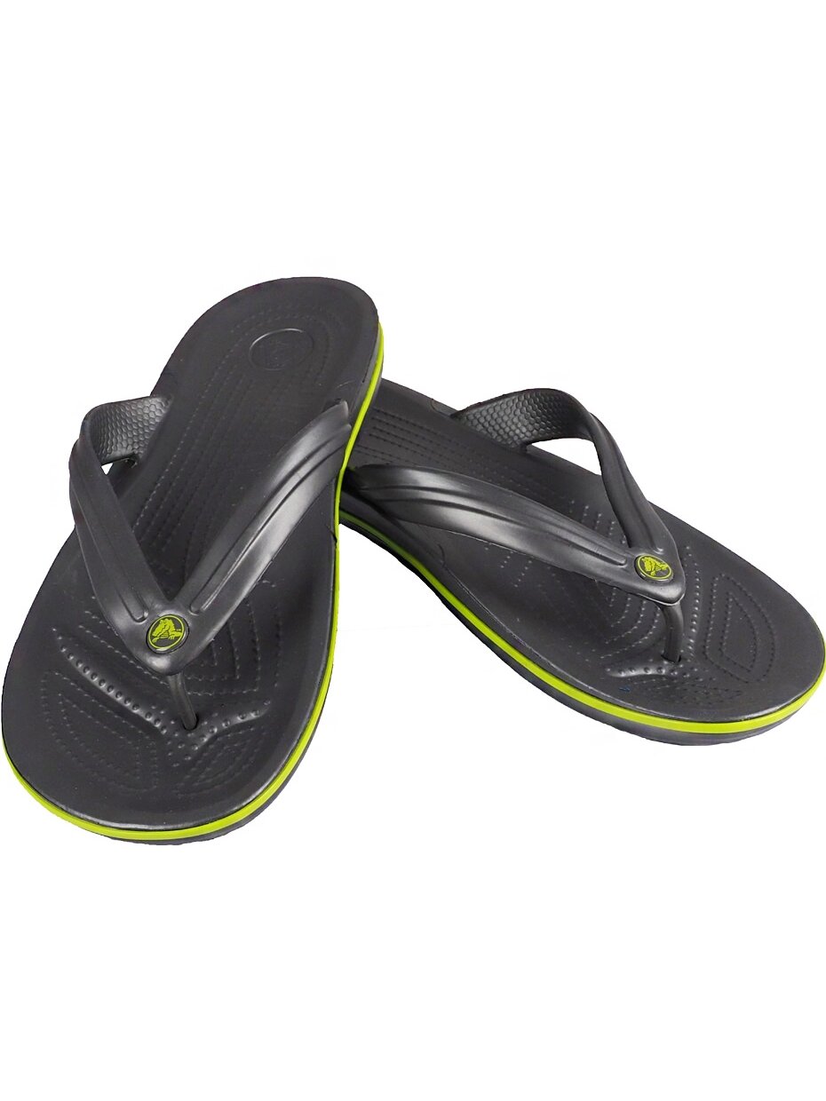 Crocs Crocband Flip šlepetės grafito žalia 11033 0A1 Crocs Crocband Flip šlepetės grafito žalia 11033 0A1
