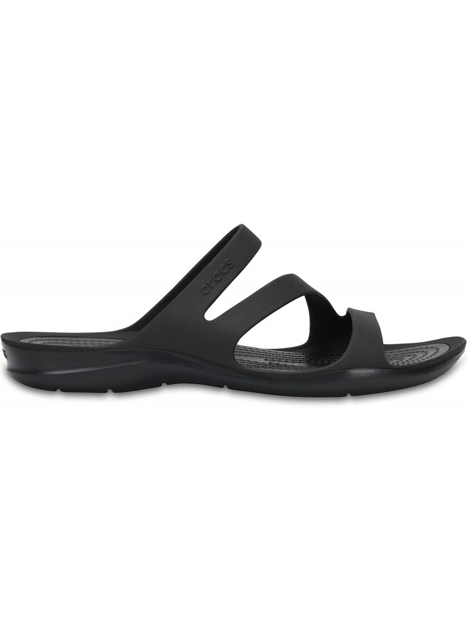Crocs Swiftwater Sandal moteriškos šlepetės W juodos 203998 060 2 Crocs Swiftwater Sandal moteriškos šlepetės W juodos 203998 060 2