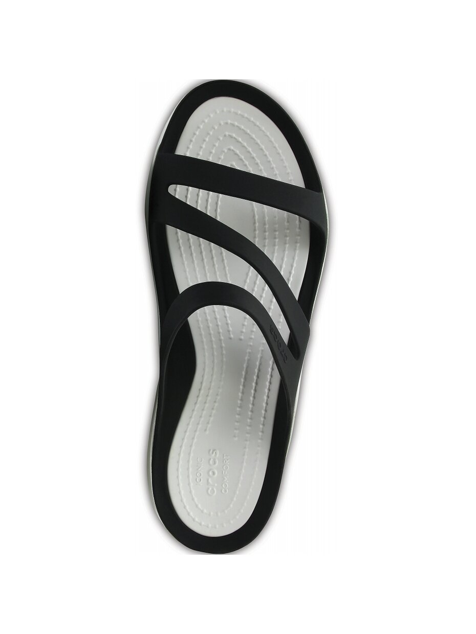 Crocs Swiftwater Sandal W moteriškos šlepetės juodos ir baltos 203998 066 1 Crocs Swiftwater Sandal W moteriškos šlepetės juodos ir baltos 203998 066 1