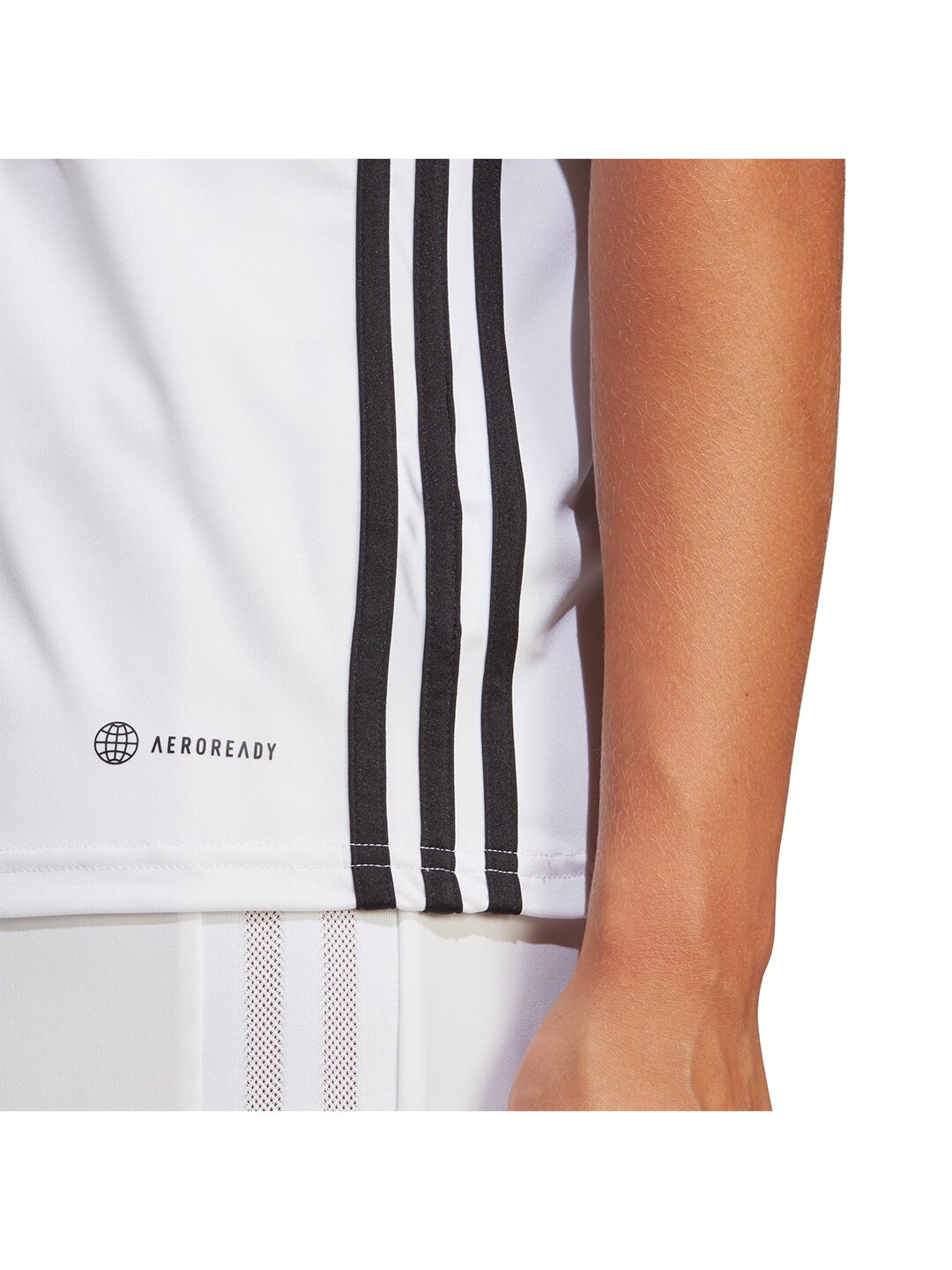 Adidas moteriški marškinėliai Stalas 23 Džersis baltas H44530 5 Adidas moteriški marškinėliai Stalas 23 Džersis baltas H44530 5