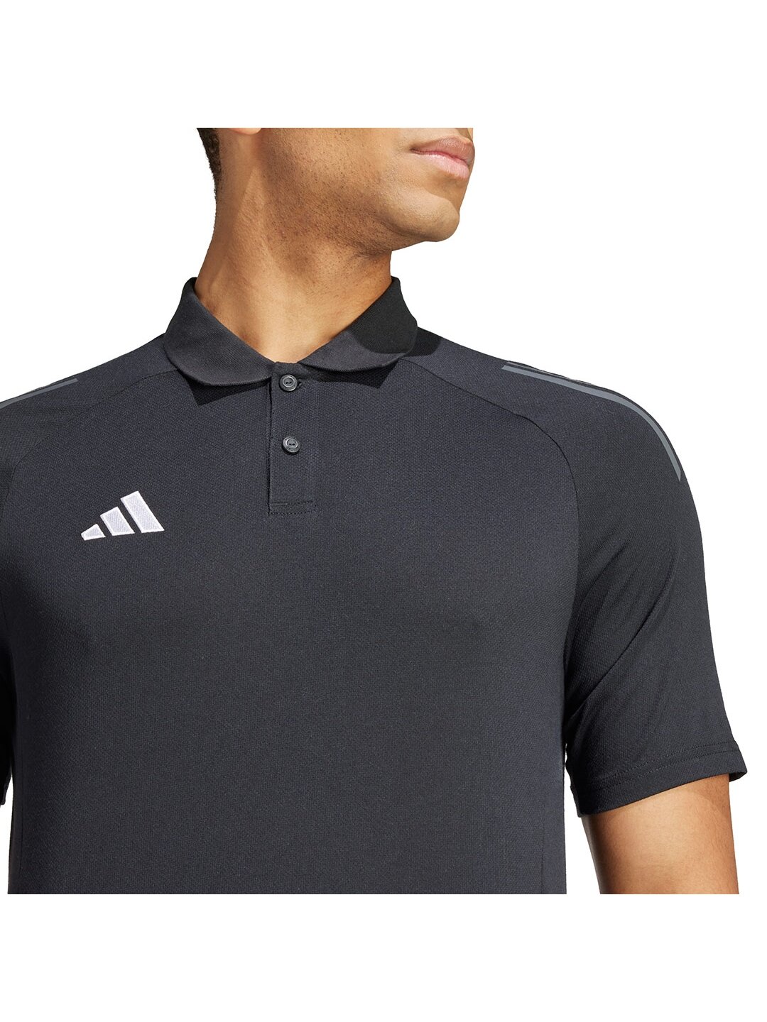 Adidas Tiro 24 Competition Polo vyriški marškinėliai, juodi IJ8344 4
