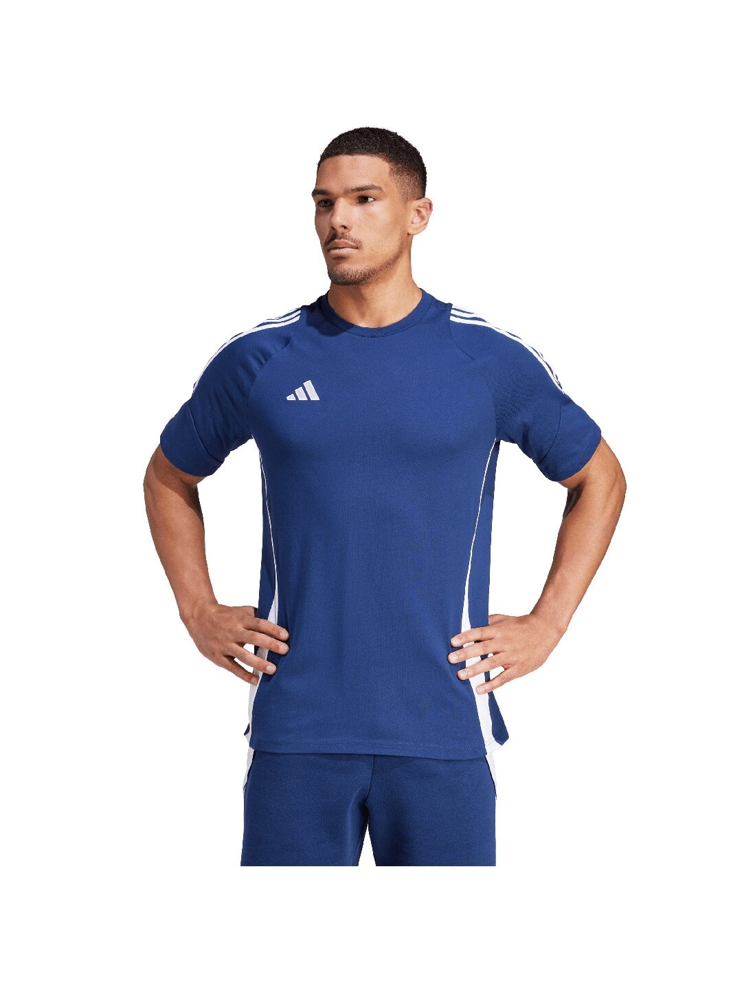 Adidas Tiro 24 Sweat vyriški marškinėliai, mėlyni IR9347 2 Adidas Tiro 24 Sweat vyriški marškinėliai, mėlyni IR9347 2