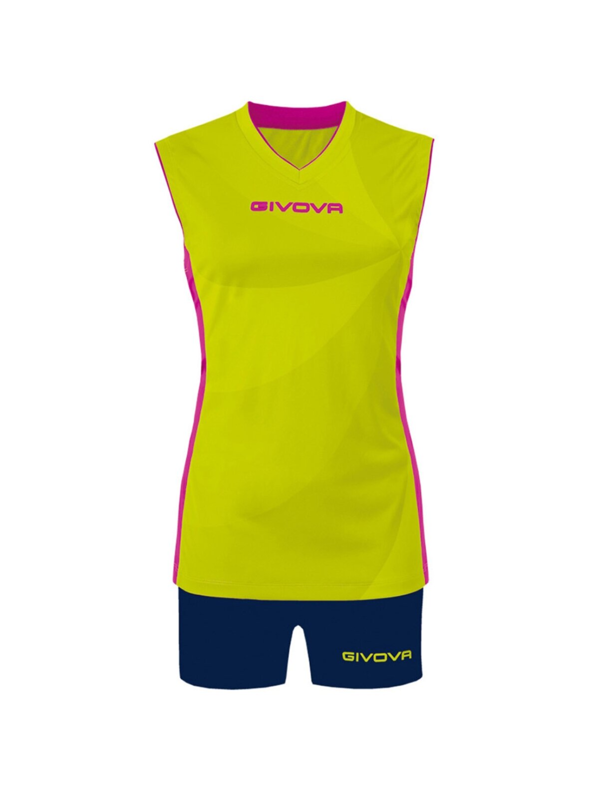 Givova Kit Elica KIT C58 sportinis rinkinys, geltona ir tamsiai mėlyna 1