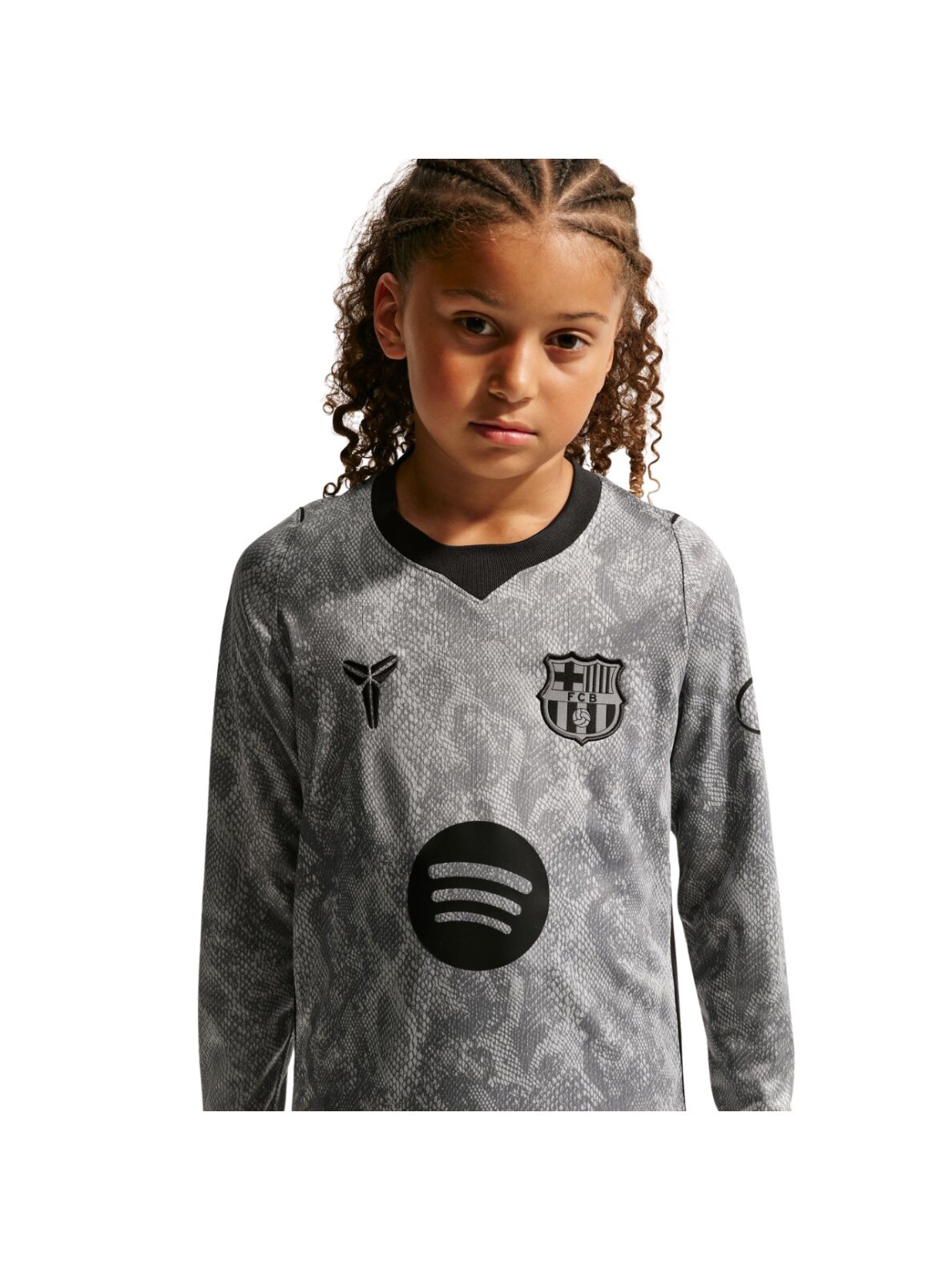Nike FC Barcelona 2026/27 Stadium Away vaikiški vartininko marškinėliai, pilki, IO8337 013 3 Nike FC Barcelona 2026/27 Stadium Away vaikiški vartininko marškinėliai, pilki, IO8337 013 3