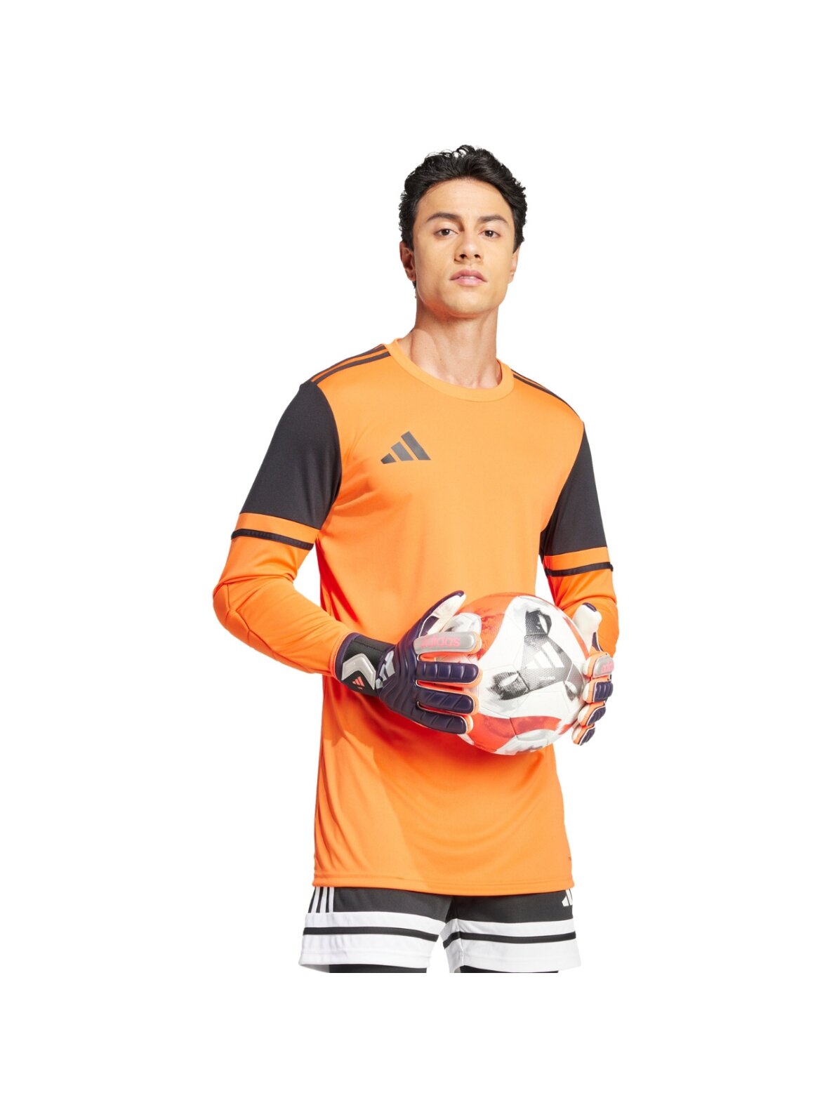 Adidas Squadra 25 ilgomis rankovėmis vyriški vartininko marškiniai, oranžiniai JG1130