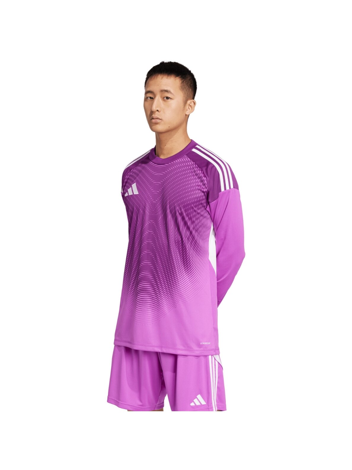 Adidas Tiro 25 Competition vyrams vartininko marškinėliai ilgomis rankovėmis violetiniai JI9726