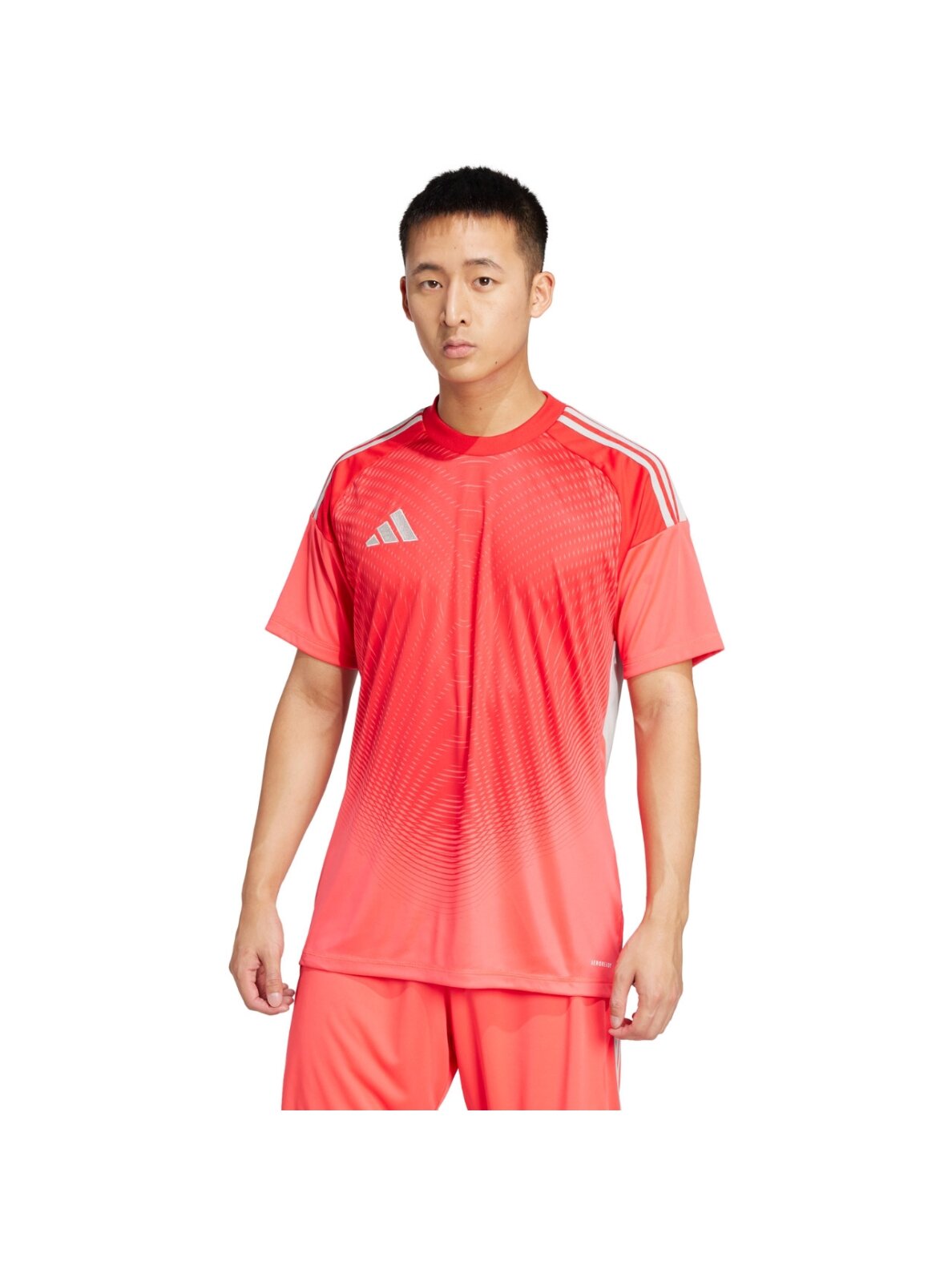 adidas Tiro 25 Competition Jersey vyrų vartininko marškinėliai trumpomis rankovėmis raudoni JI9717