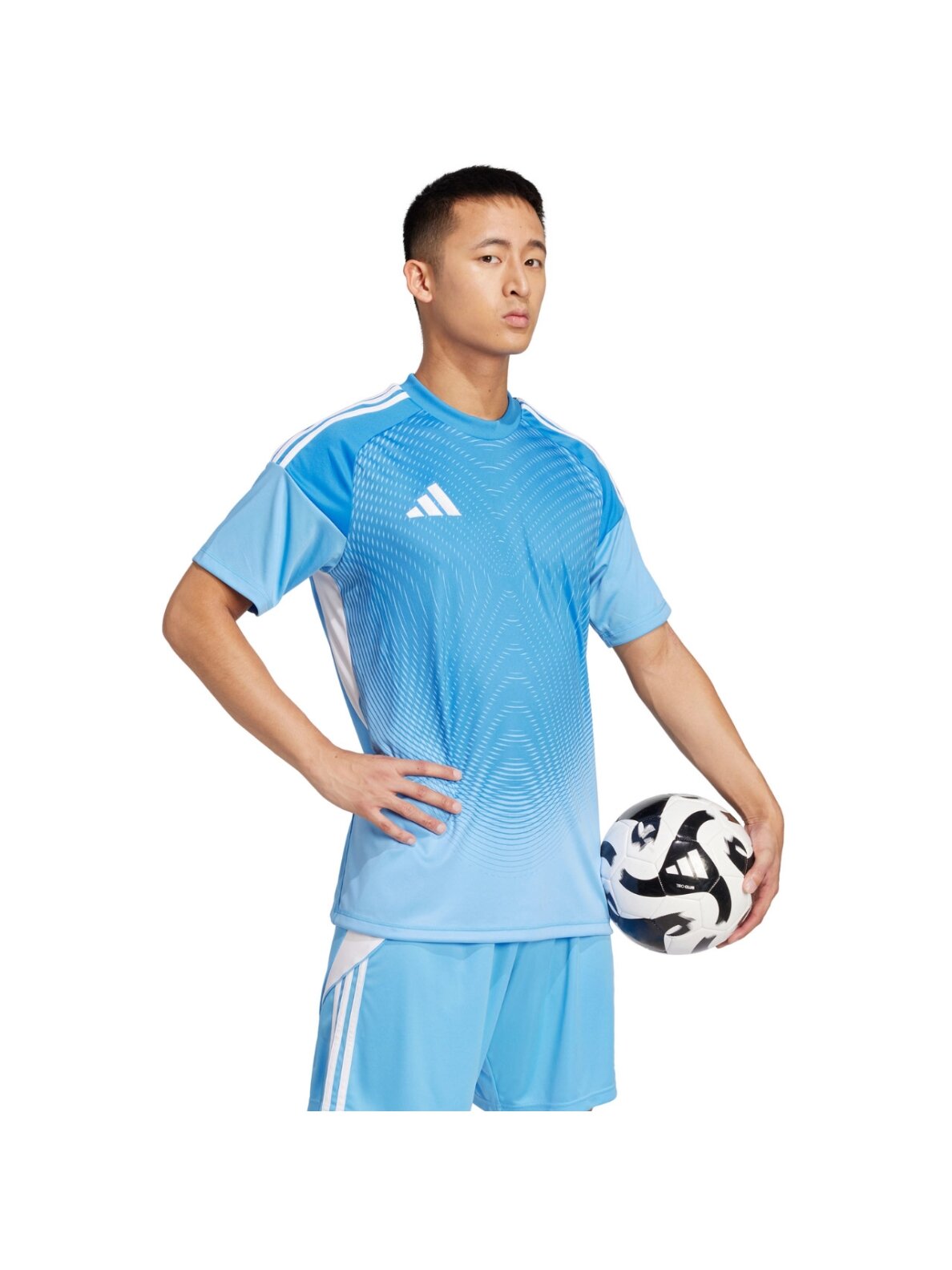adidas Tiro 25 Competition Jersey vyrams mėlyna trumpomis rankovėmis JI9715 adidas Tiro 25 Competition Jersey vyrams mėlyna trumpomis rankovėmis JI9715